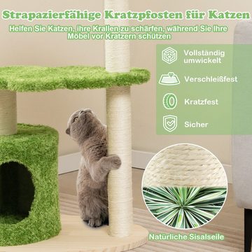 COSTWAY Kratzbaum, mit Katzenhöhle, Sisal, stabil