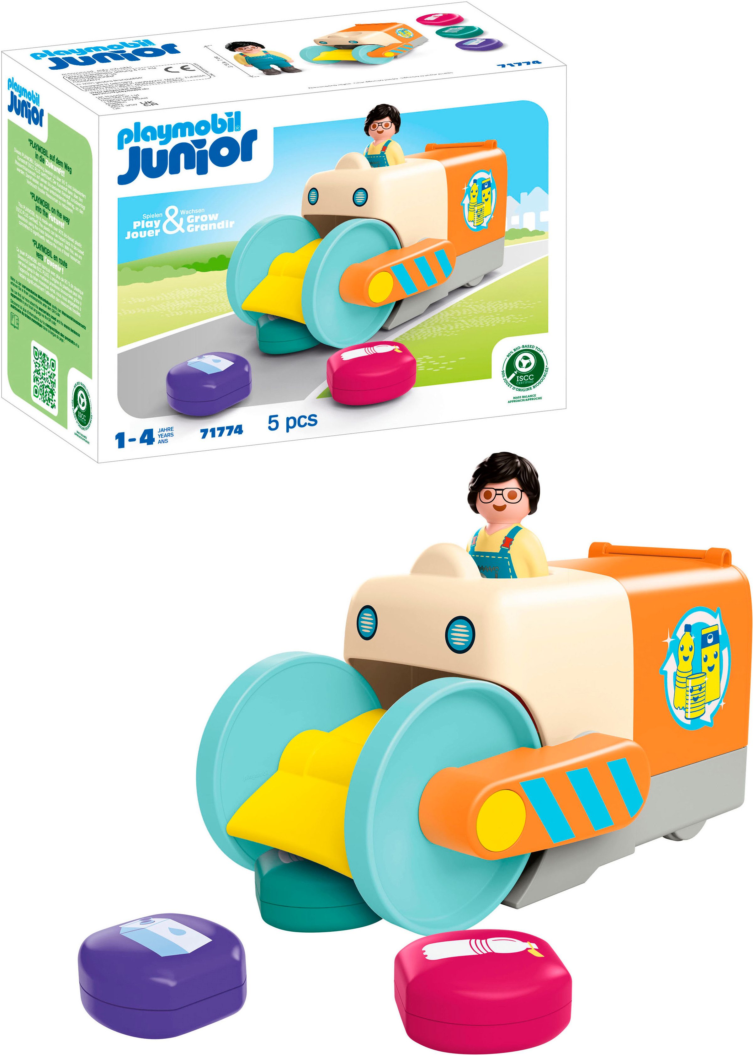Playmobil® Spaßiges Müllsammelfahrzeug (71774), Junior Konstruktions-Spiels günstig online kaufen