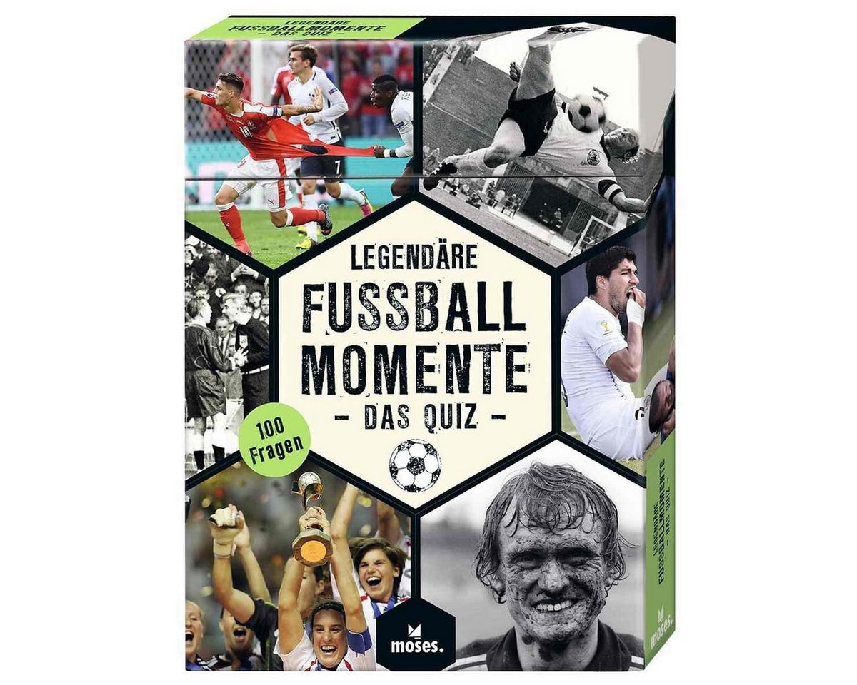 Moses. Verlag Spiel Fußball Quizspiel 50 Karten legendäre Momente für Fans ab 14