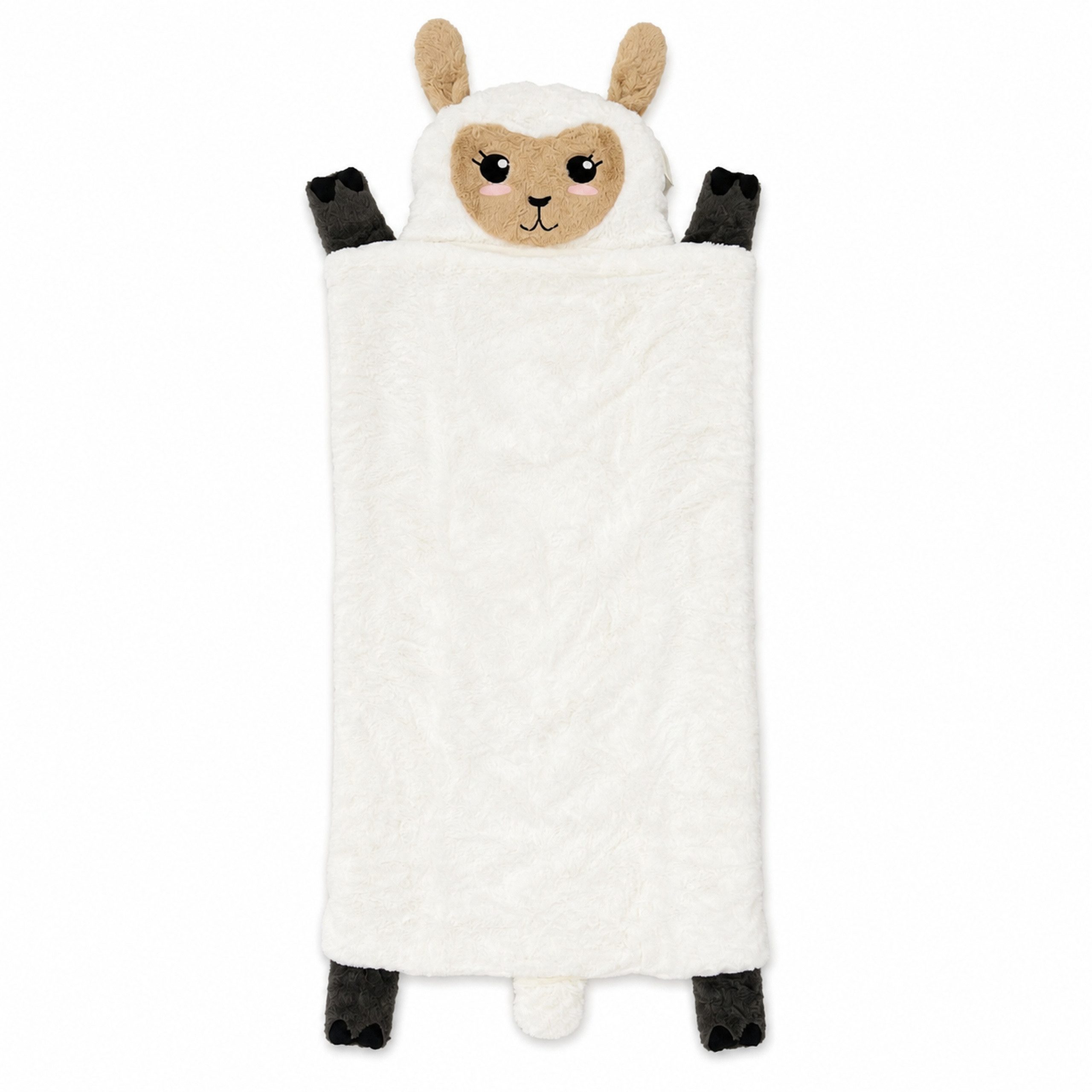 Home Creation Kinderschlafsack Kinder-Kuschelschlafsack für Zuhause ca. 68 × 160 cm, flauschig, mit Reißverschluss