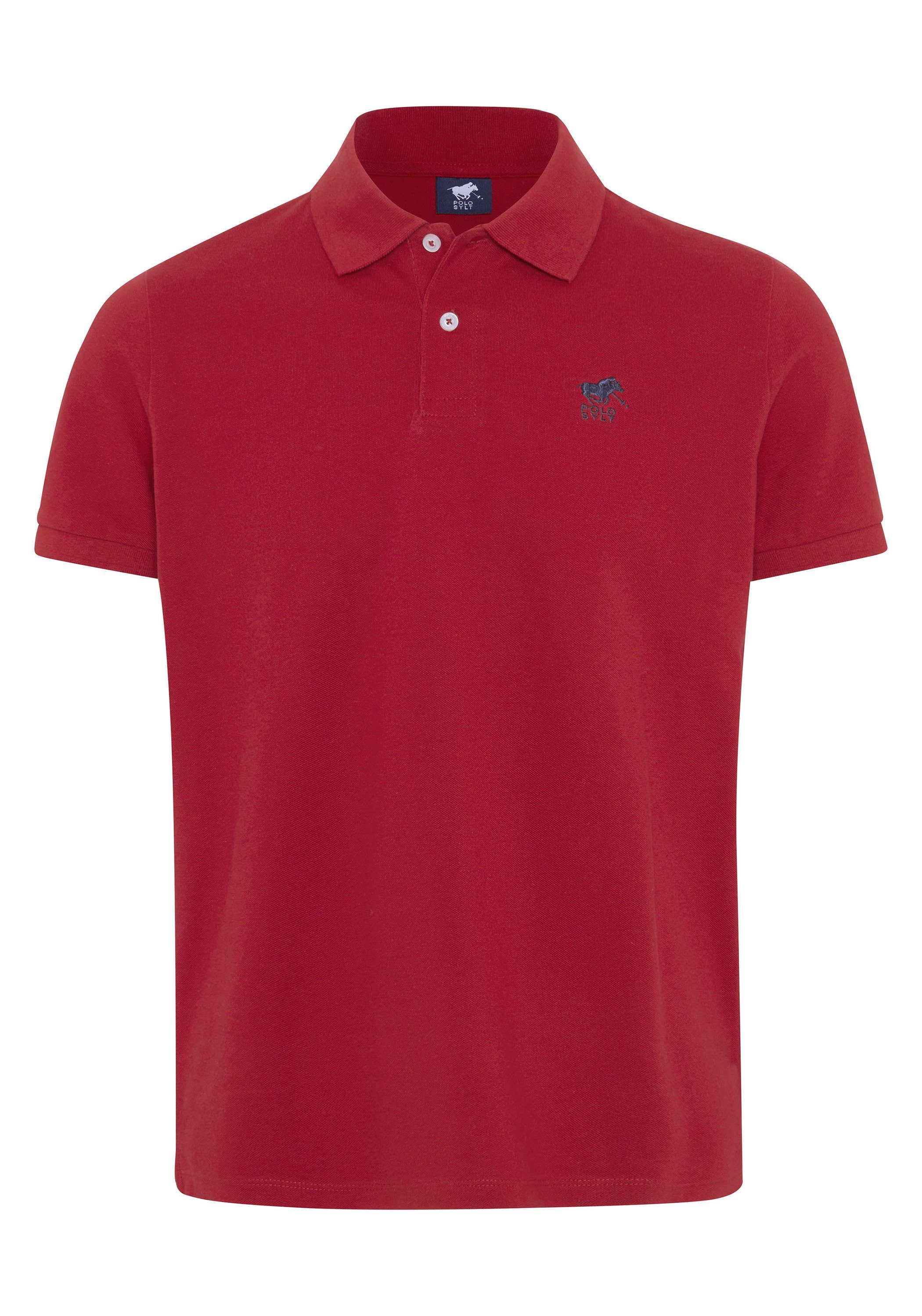 Polo Sylt Poloshirt mit Label-Stickerei