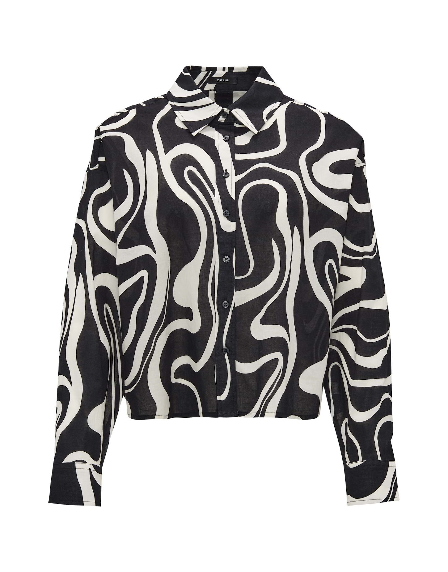 OPUS Kurzarmbluse Leichte Hemdbluse FENEDA Boxy günstig online kaufen