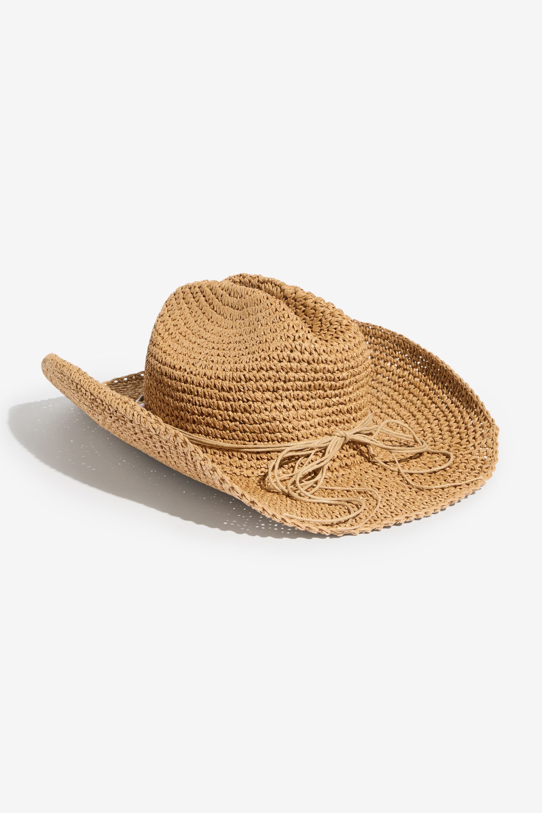 LIPSY Cowboyhut Lipsy Cowboyhut mit Raffiabesatz (1-St)