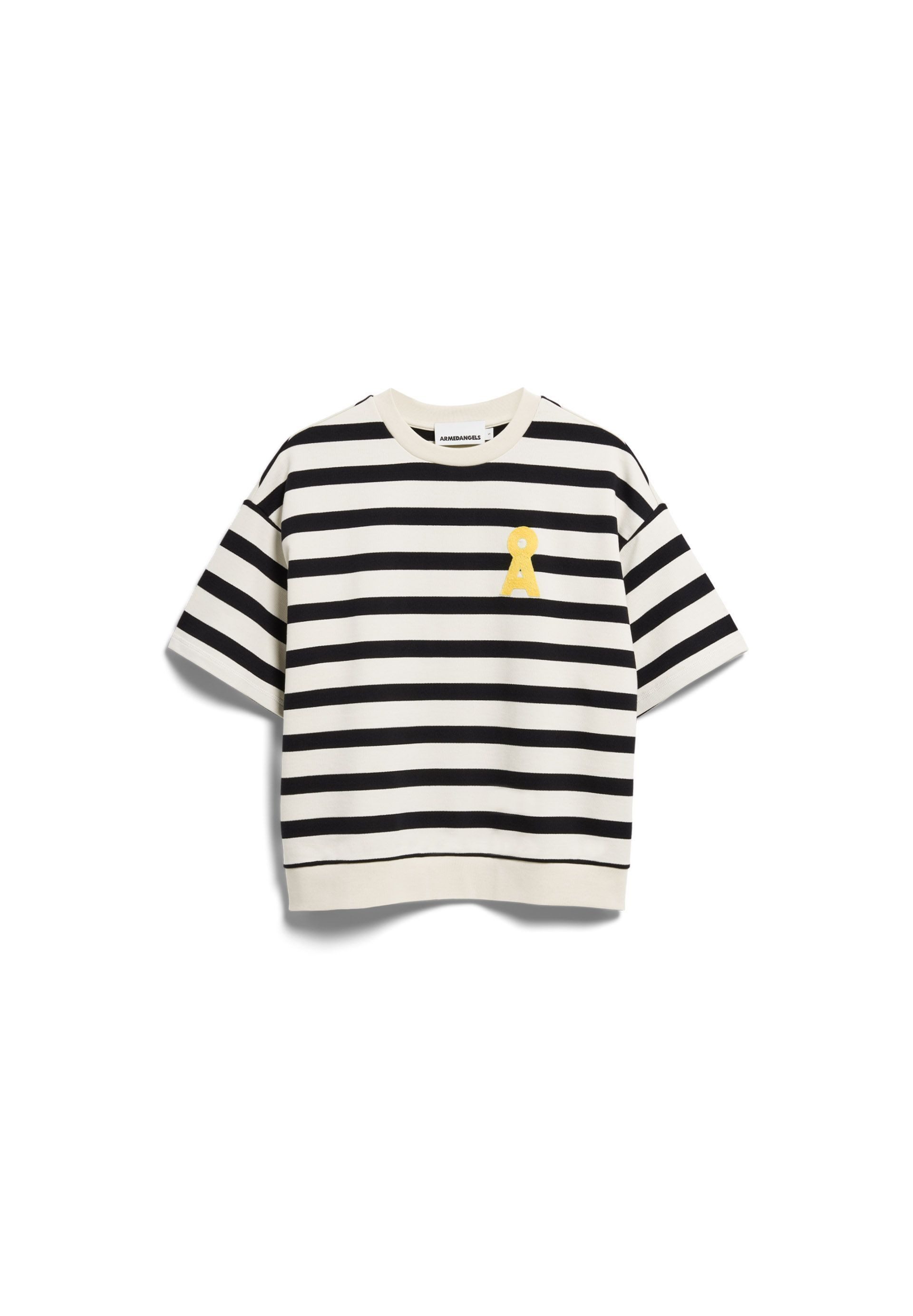 Armedangels Sweatshirt BAMIKAA STRIPE 100% Bio-Baumwolle Oversized Fit