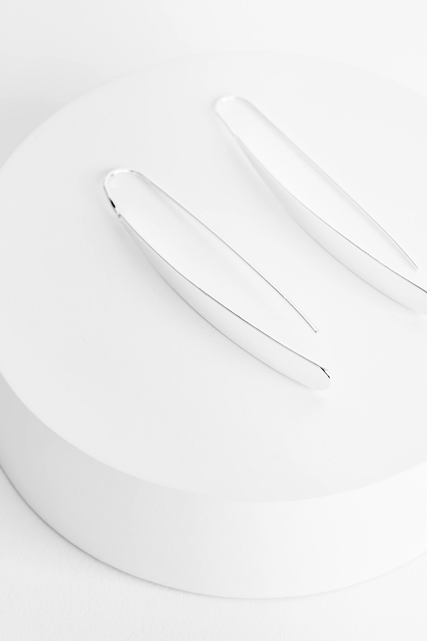 Next Paar Ohrhänger Ohrringe zum Durchstecken aus recyceltem Metall (1-tlg) günstig online kaufen