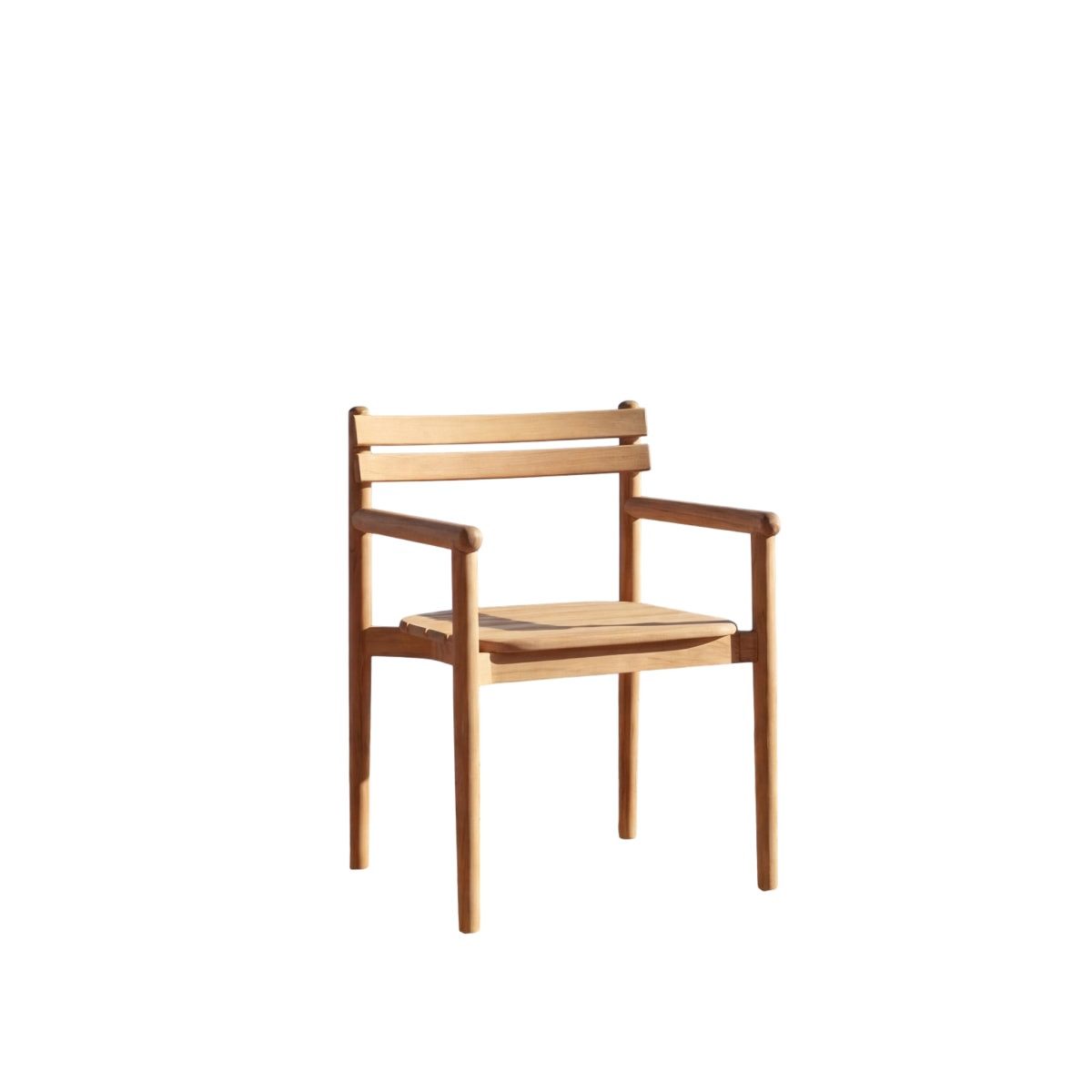 Tikamoon Gartenstuhl Gartensessel Vadim aus massivem Teakholz