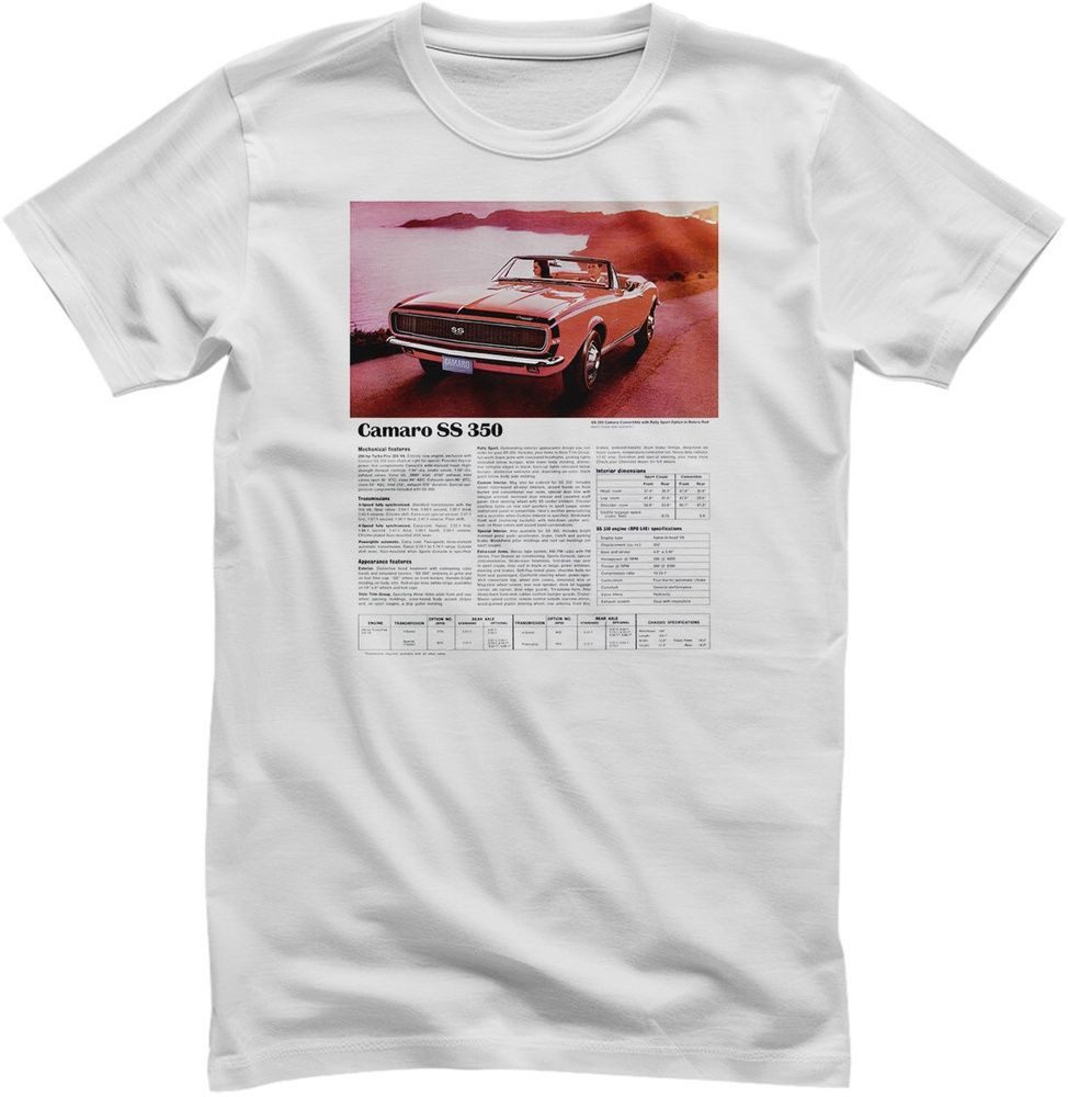Chevrolet T-Shirt Camaro SS350 Spec Sheet T-Shirt