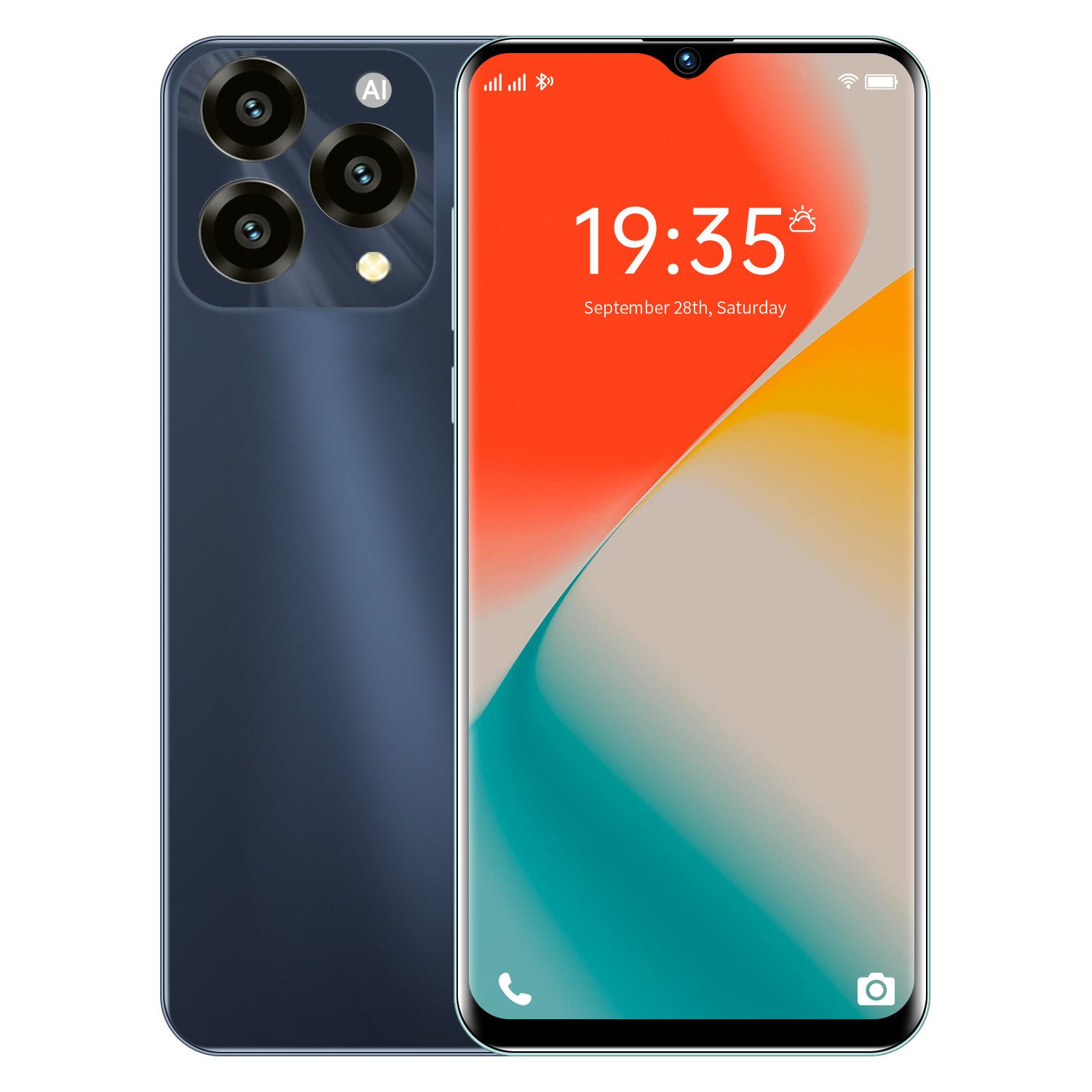 Smartphone mit MTK6765-Chip, 4GB RAM + 64GB ROM, Smartphone