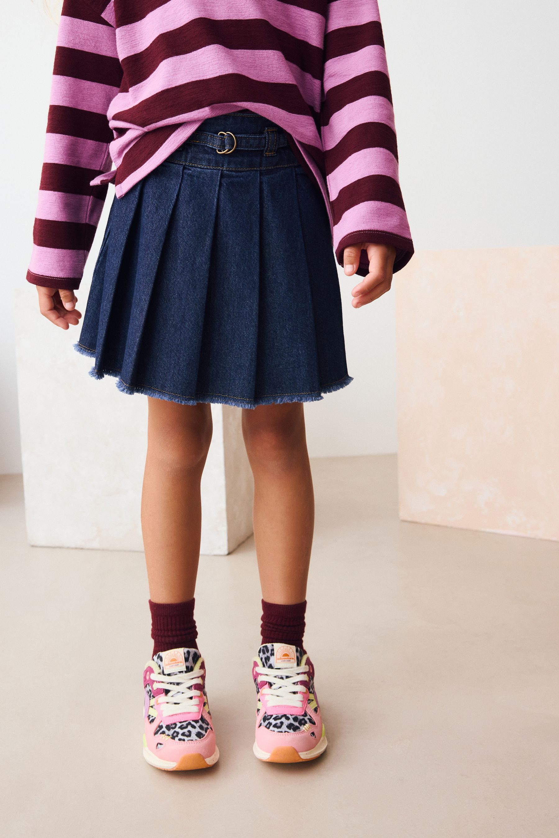 Next Jeansrock Denim-Rock mit Faltendetails (1-tlg)