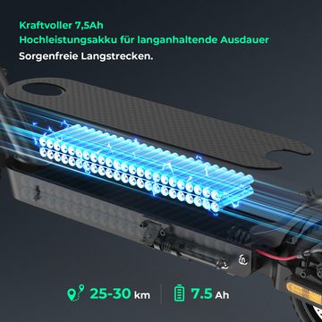 iSinwheel E-Scooter mit Straßenzulassung, Elektroroller mit 8.5Zoll, Stoßdämpfung, 350,00 W, 20,00 km/h, klappbar, Duales Bremssystem, Belastung bis 120kg