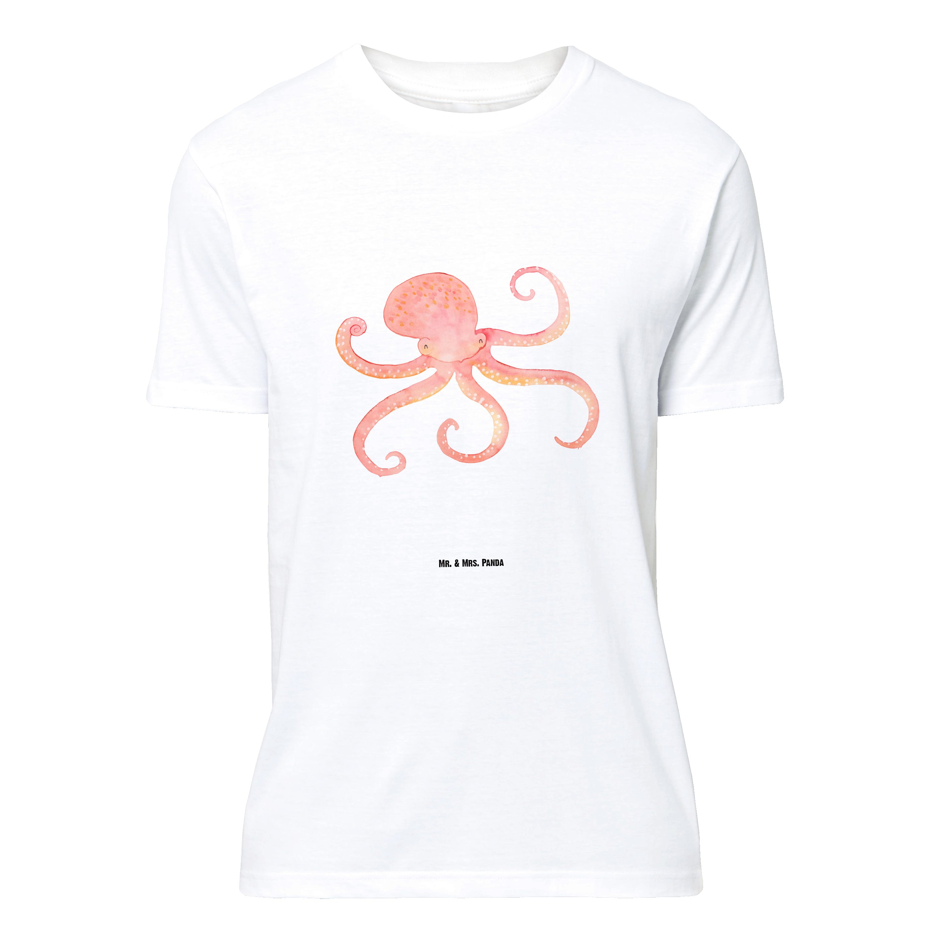 T-Shirt Tintenfisch, Größe XL T-Shirt, Weiß, Tintenfisch, T-Shirt, Shirt, Kra