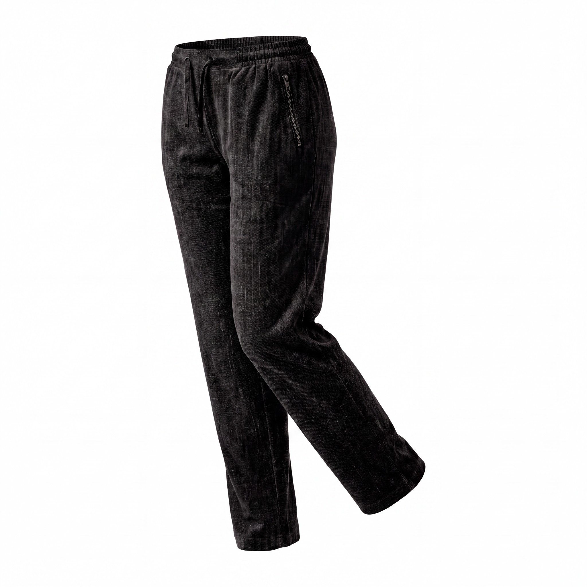 OriginalYou Schlupfhose Damen Freizeithose Samt Velours Stoffhose Straight Leg Kurzgröße Straight Leg, samtig weich