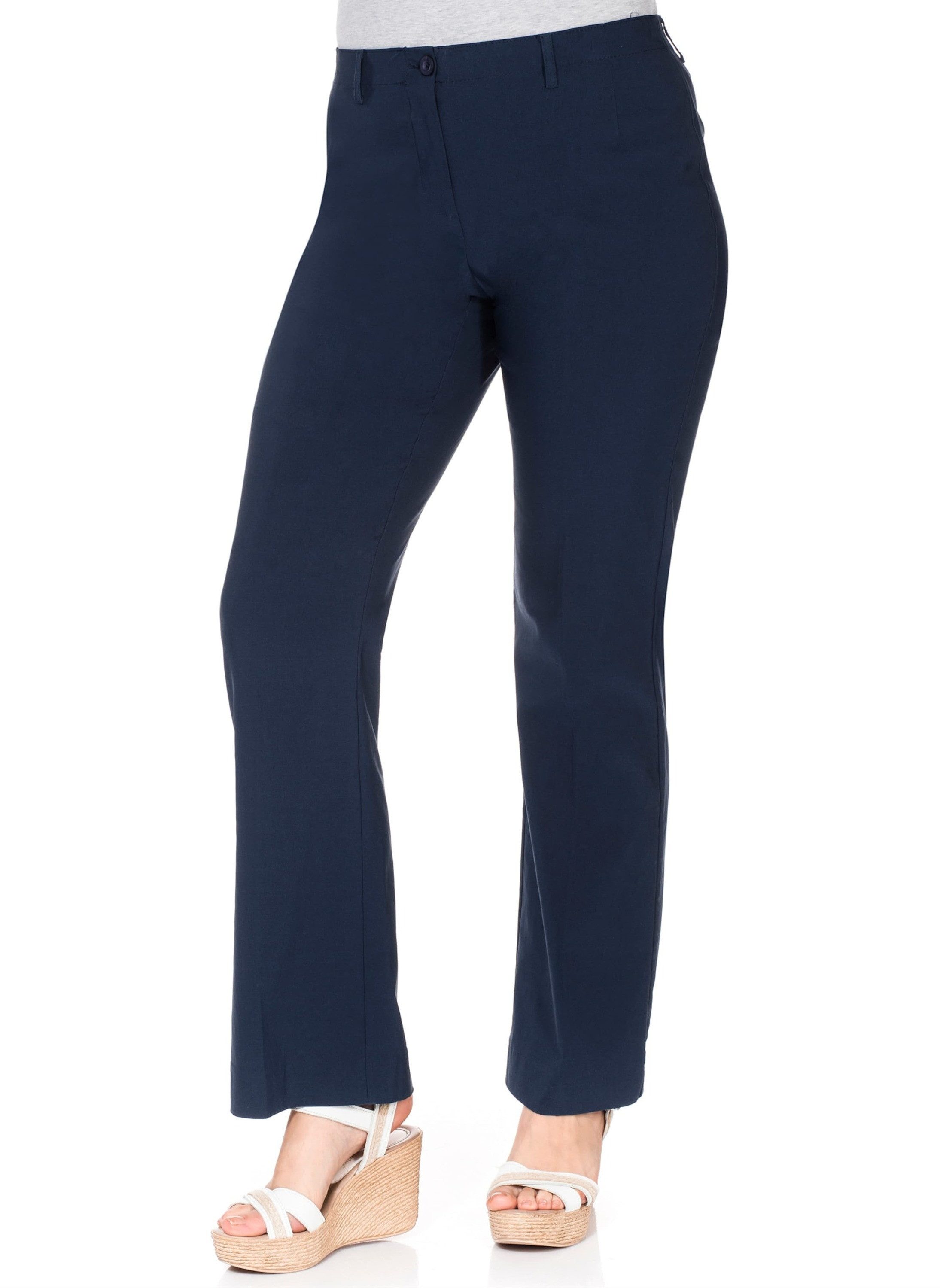 Sheego Jerseyhose Stretch-Hose normal mit schmalem Bund