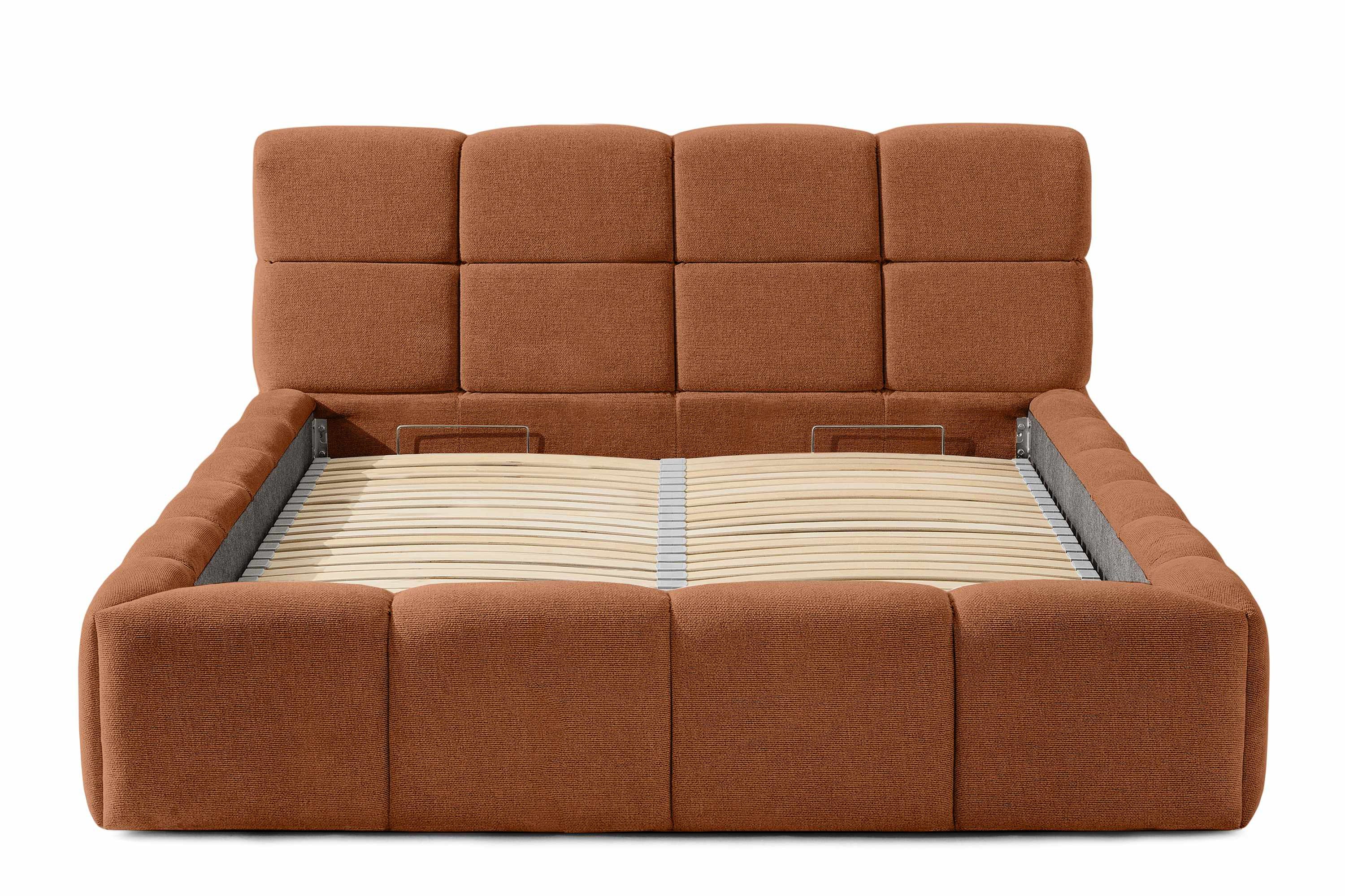 KONSIMO® Polsterbett Doppelbett AERI mit Stauraum, günstig online kaufen