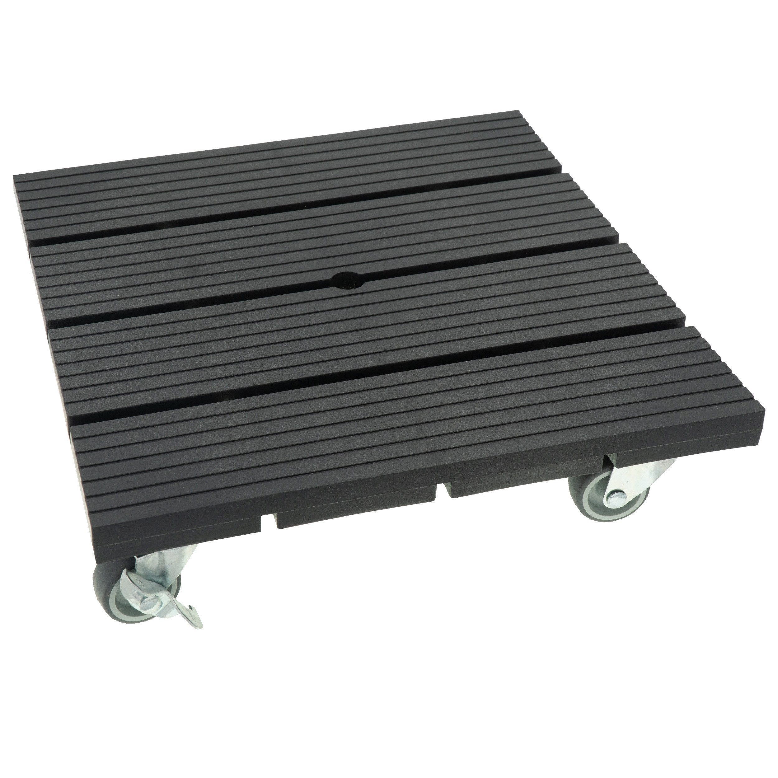 hrb Pflanzenroller WPC Rolluntersetzer Blumenroller witterungsbestaendig 80 kg Tragkraft
