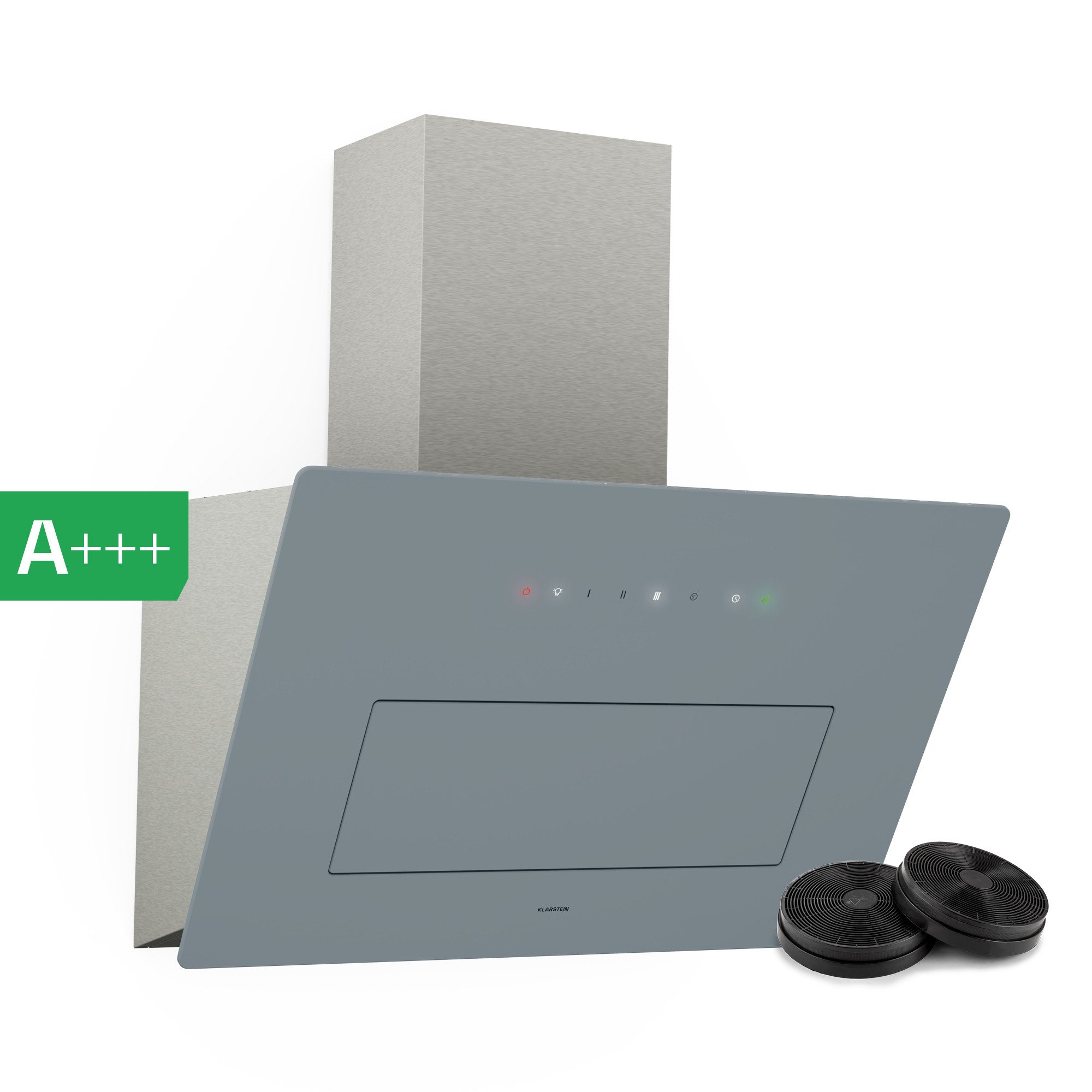 Klarstein Deckenhaube SleekAir SleekAir, kopffrei Dunstabzugshaube Umluft Abluft LED Touch