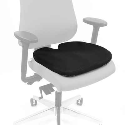 hjh OFFICE Sitzkissen Sitzkissen MEDISIT III Stoff, Stuhlkissen ergonomisch geformt, Gel-Kissen