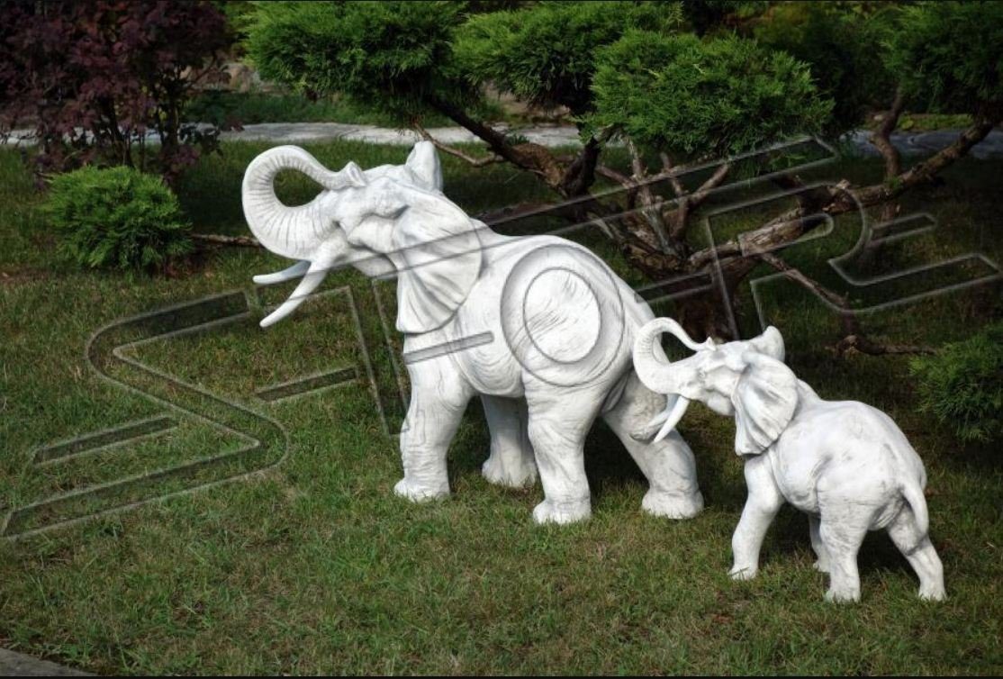 JVmoebel Skulptur Design Figur Elefant Skulptur Figuren Skulpturen Statuen Statue