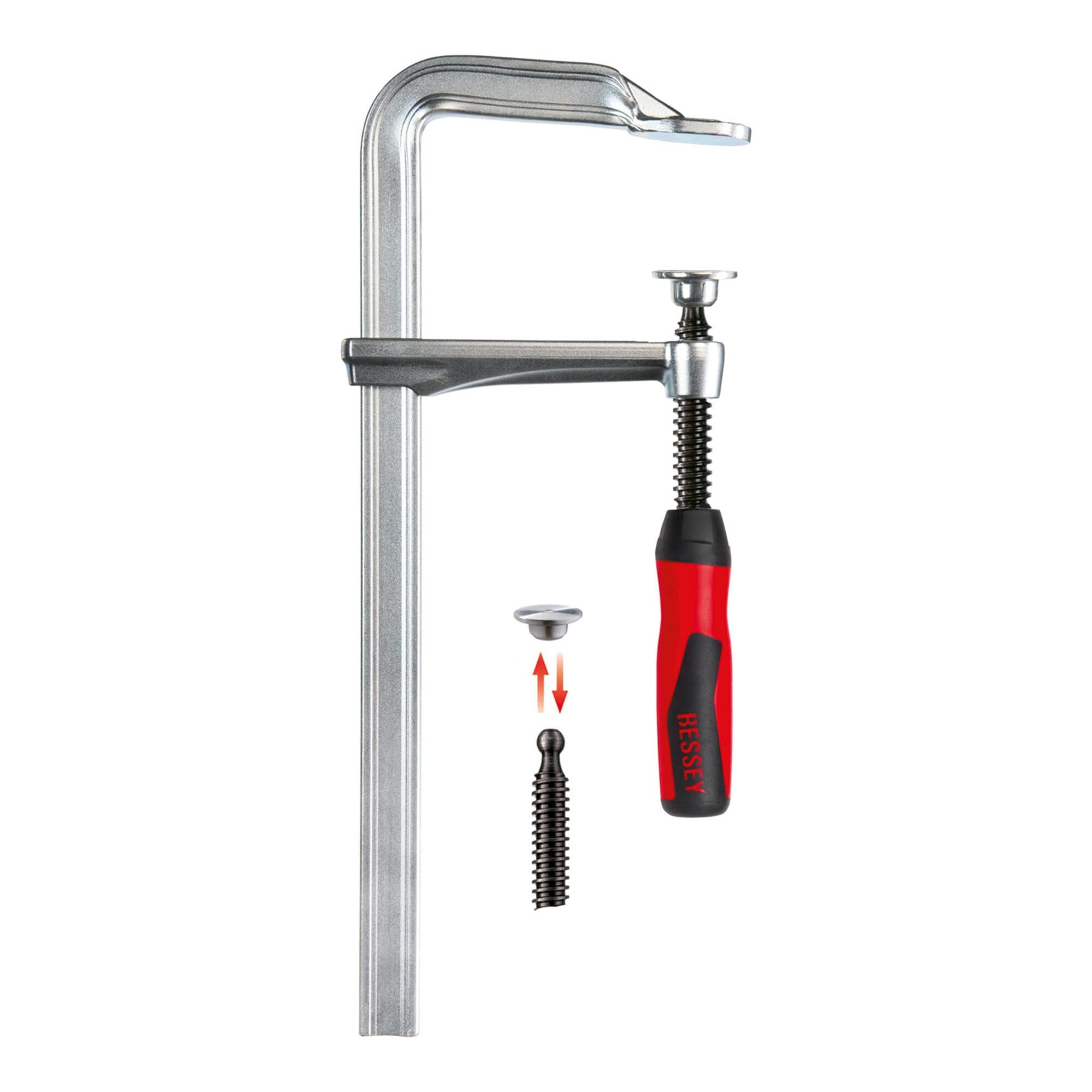 Bessey Zwinge Bessey Ganzstahl-Schraubzwinge GZ-2K 400/80