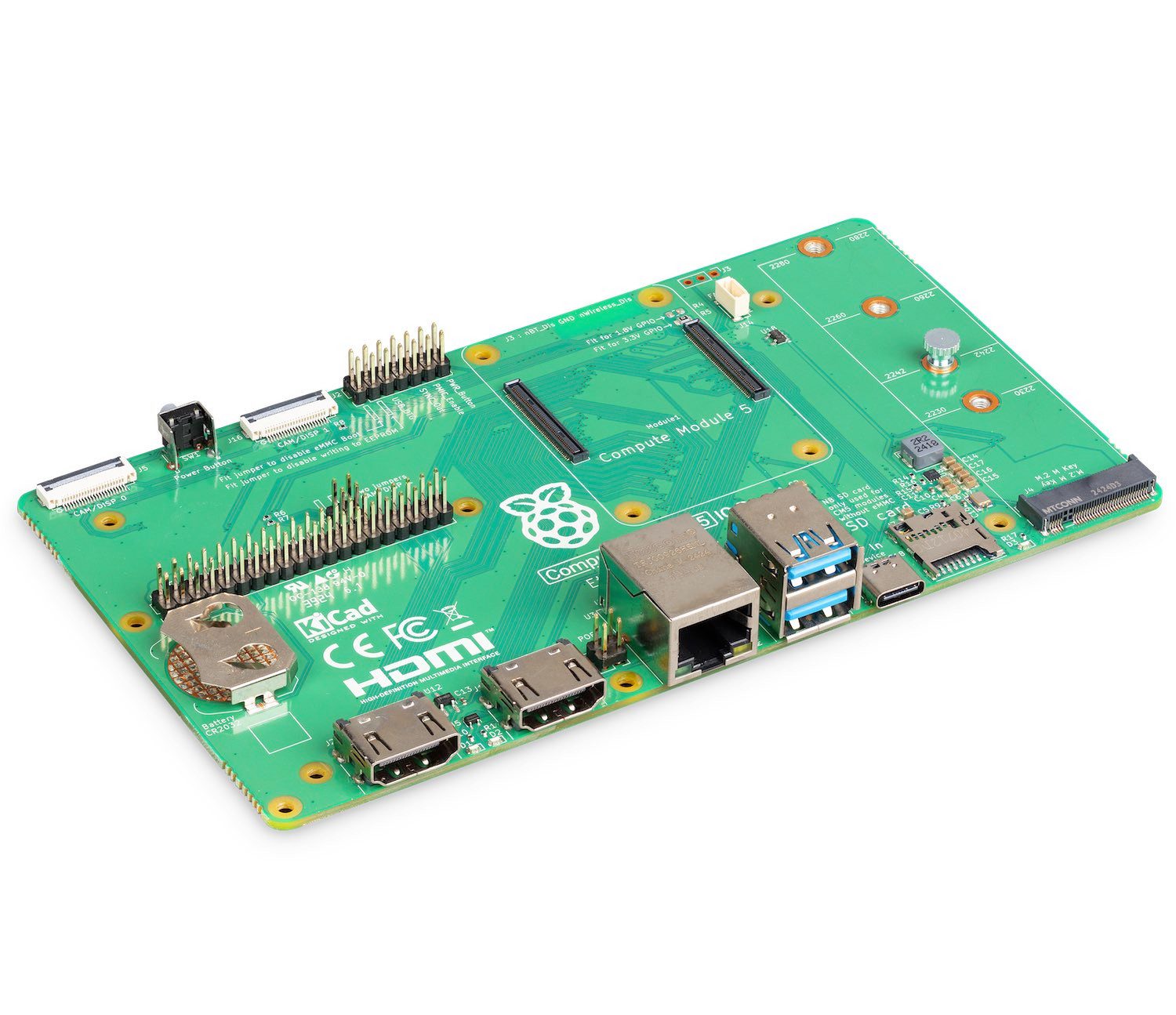 Raspberry Pi Compute Module 5 IO Board Barebone-PC