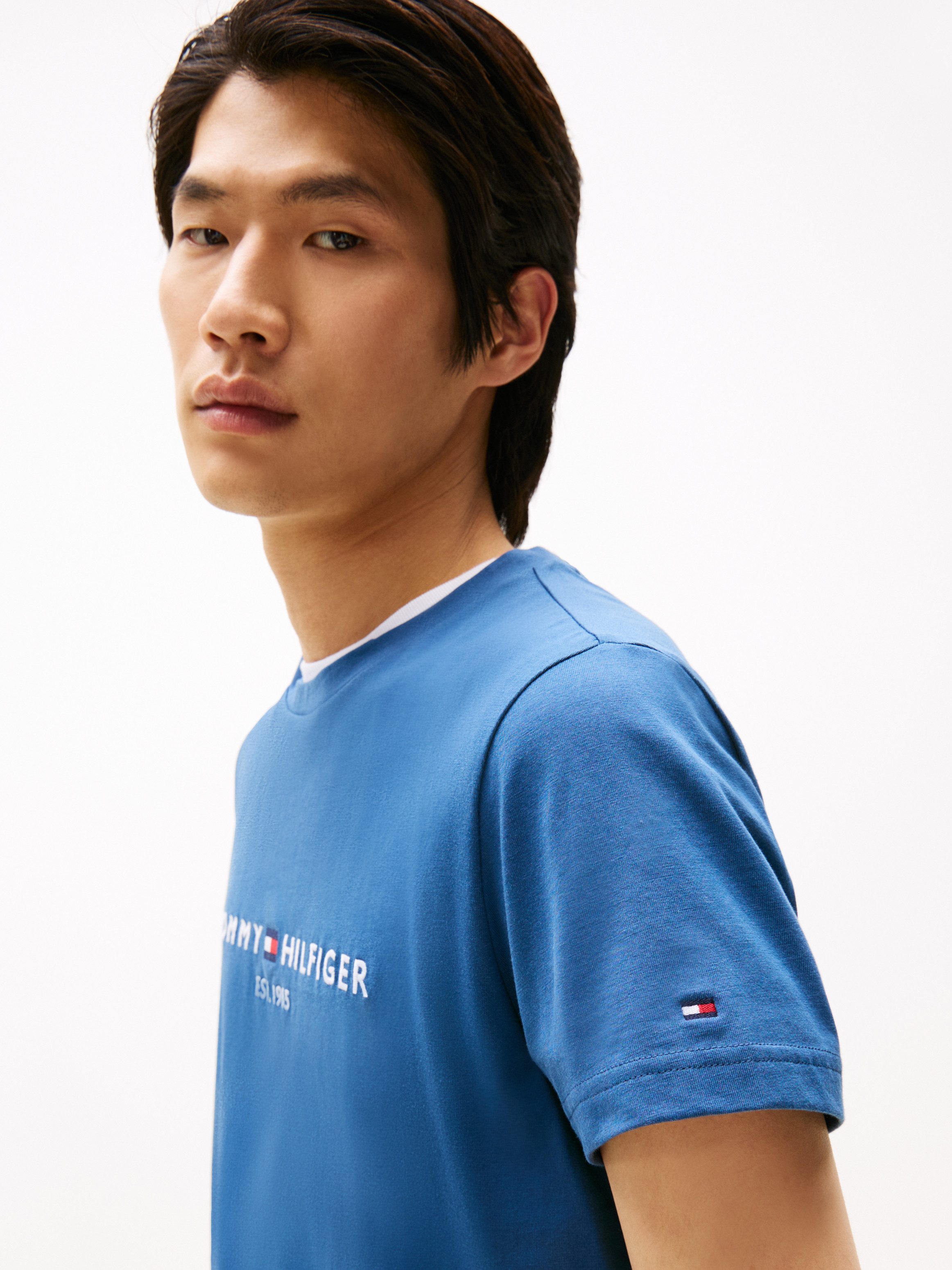 Tommy Hilfiger T-Shirt TOMMY LOGO aus reiner Baumwolle günstig online kaufen