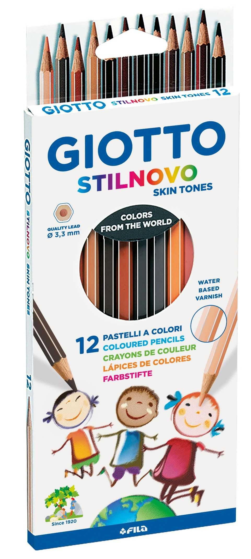 GIOTTO Handgelenkstütze GIOTTO F257400 Farbstiftetui Stilnovo Skin Tones - 12 Farben sortiert