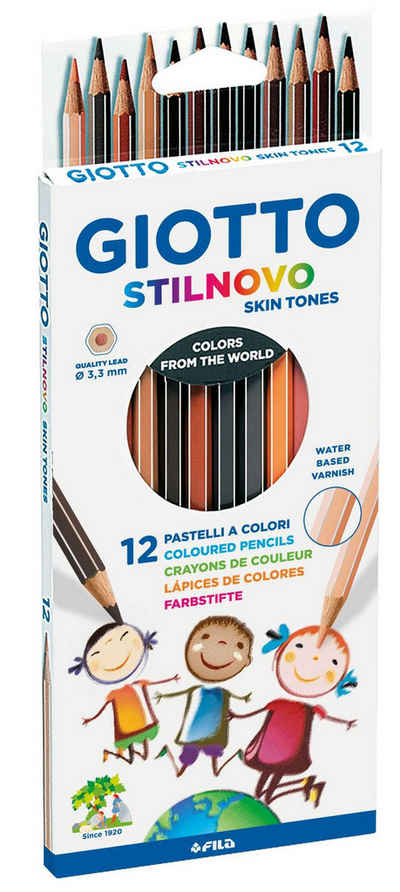 GIOTTO Tintenroller GIOTTO F257400 Farbstiftetui Stilnovo Skin Tones - 12 Farben sortiert
