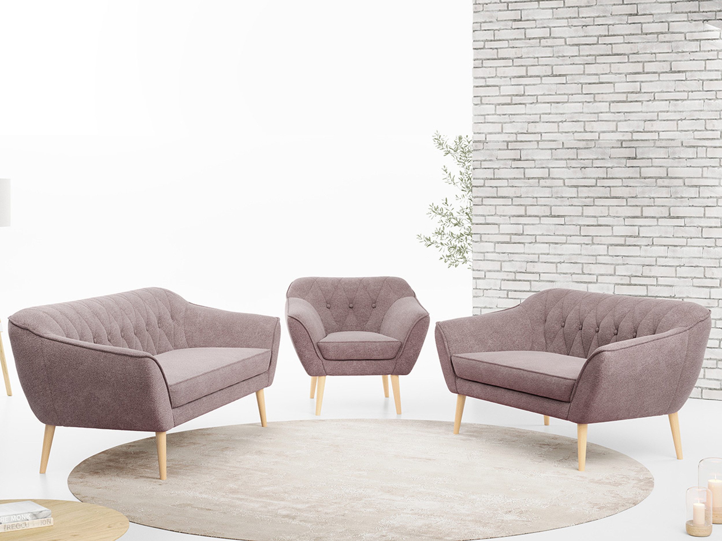 MKS MÖBEL Sofa PIRS 3 2 günstig online kaufen
