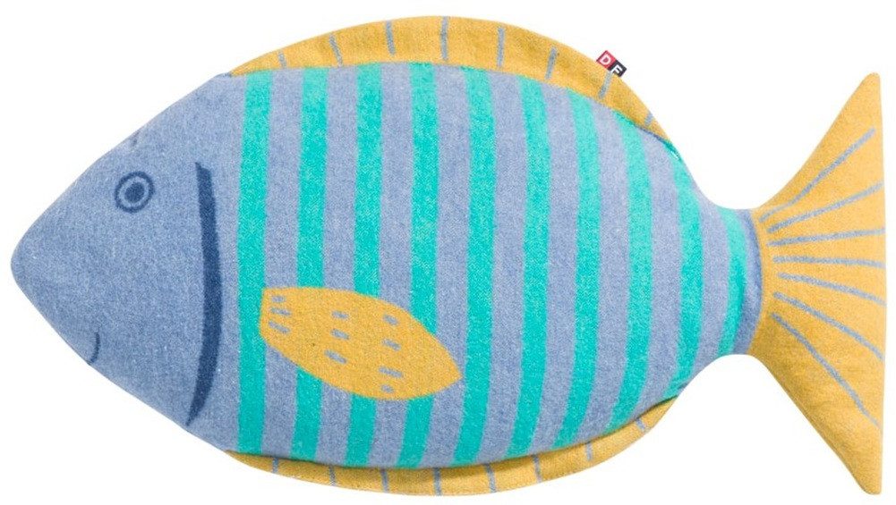 DAVID FUSSENEGGER Декоративные подушки Подушки gefüllt Juwel 'Fisch' 30 x 54 cm Blau