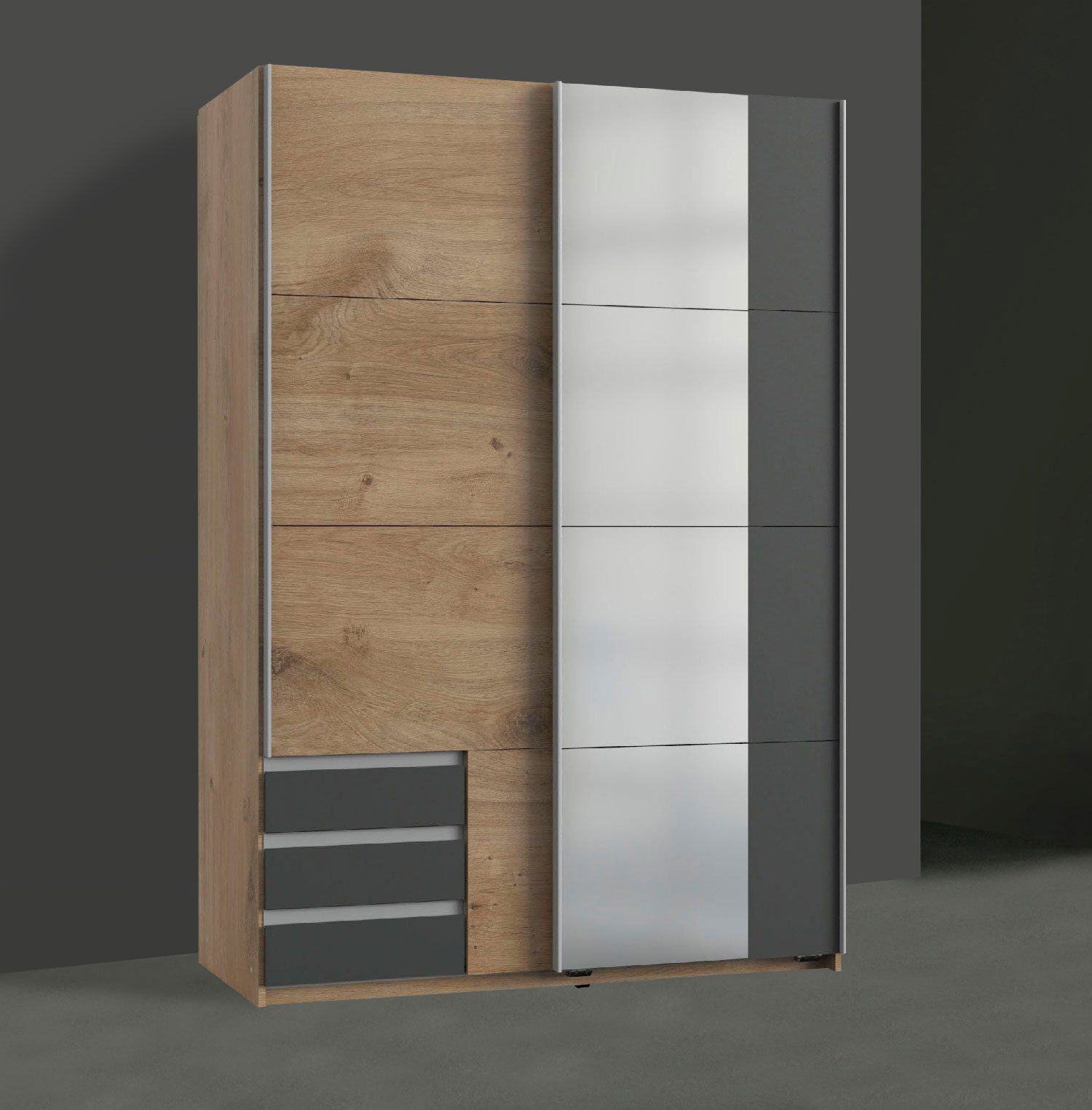 Wimex Schwebetürenschrank "Emden moderner Kleiderschrank mit Spiegel und Sc günstig online kaufen