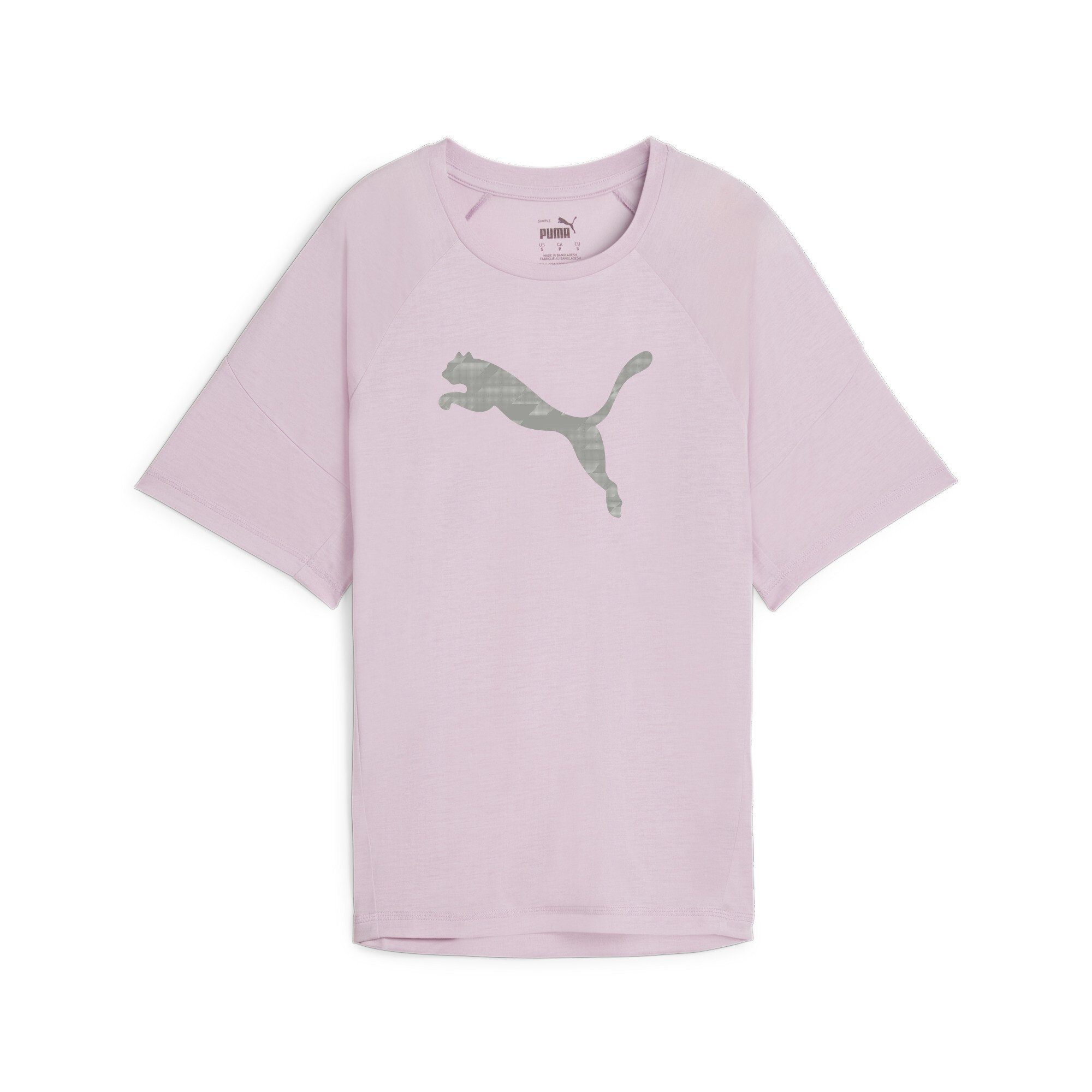 PUMA T-Shirt EVOSTRIPE Grafik-T-Shirt Damen Grape Mist Purple