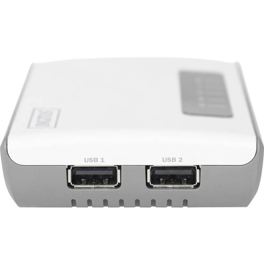 Digitus Wireless 300N Multifunction Network Server 2-port, USB2.0 DN-13024 Netzwerk-Adapter