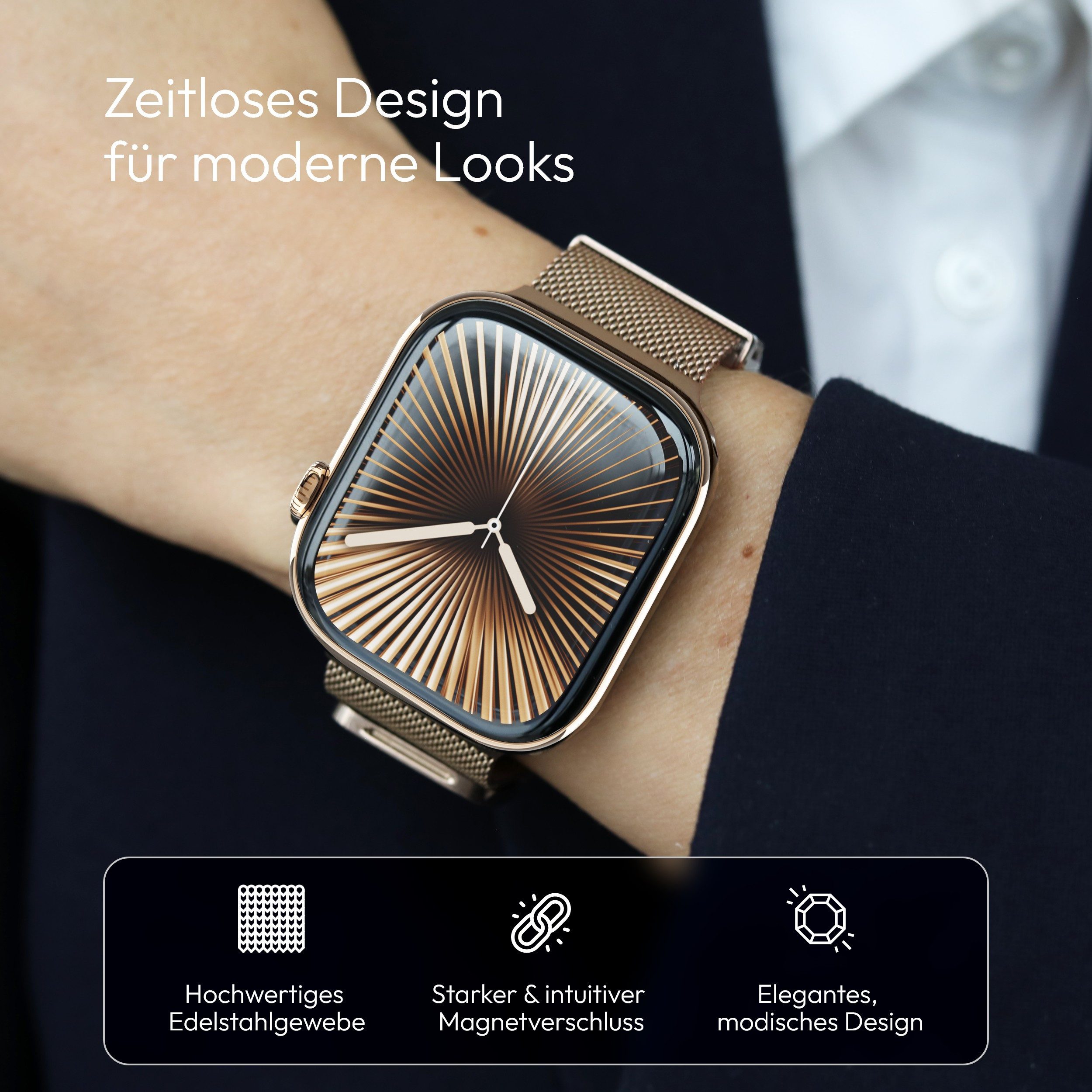VONMÄHLEN Smartwatch-Armband Milanese Loop 2 günstig online kaufen