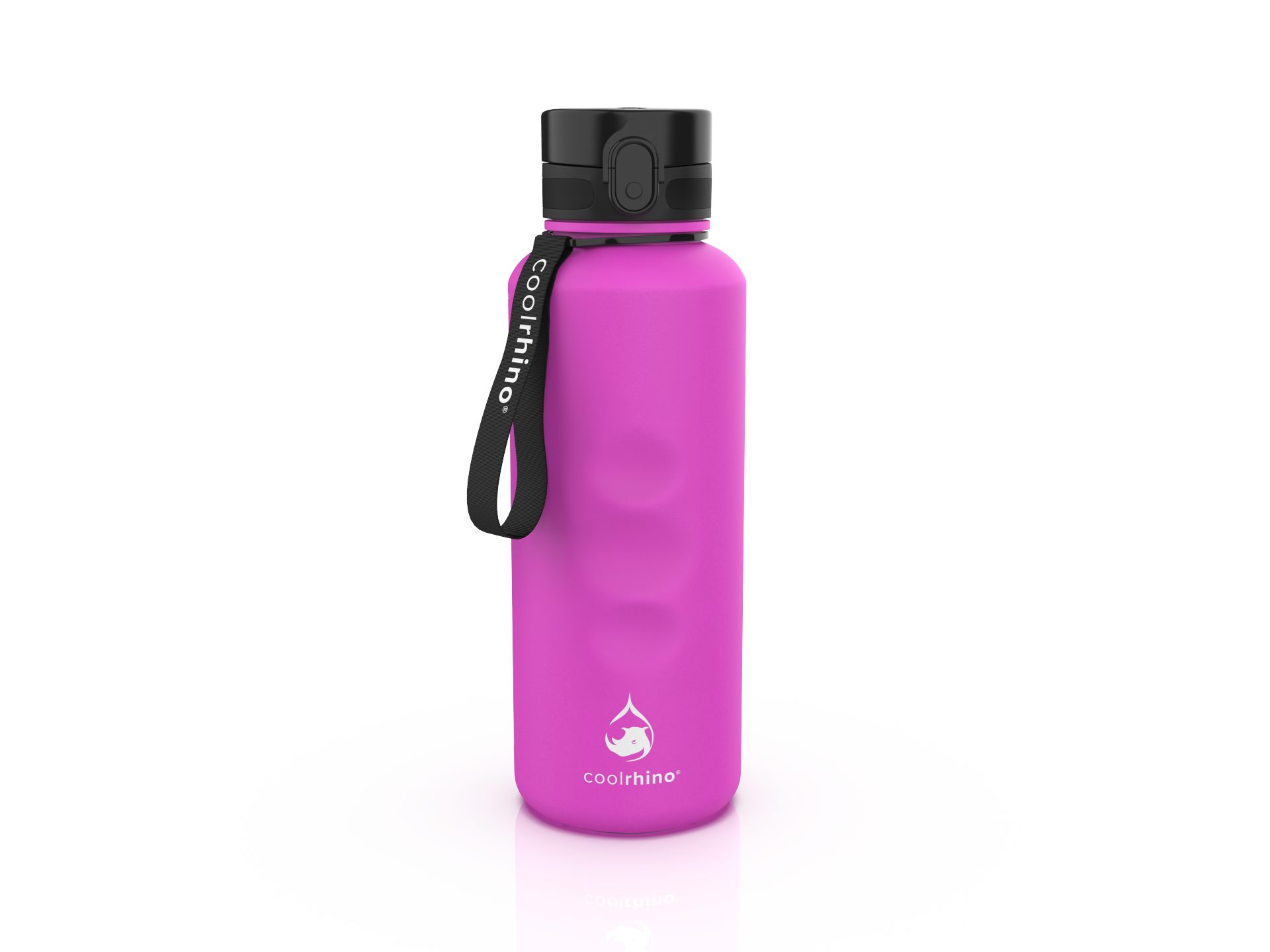coolrhino Trinkflasche rhinoSport Tritan Sportflasche 350 ml, 650 ml, 1 liter, 1,5 l, Wasserflasche auslaufsicher für Sport, Outdoor, Schule und Fahrrad