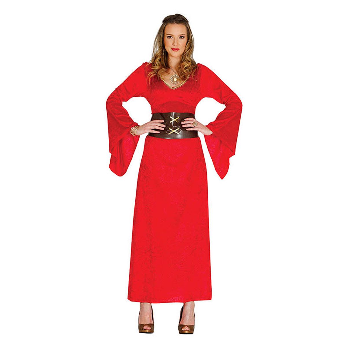Kostüm Kostüm Lady Königin (Kleid, Gürtel) Gr. 42/44