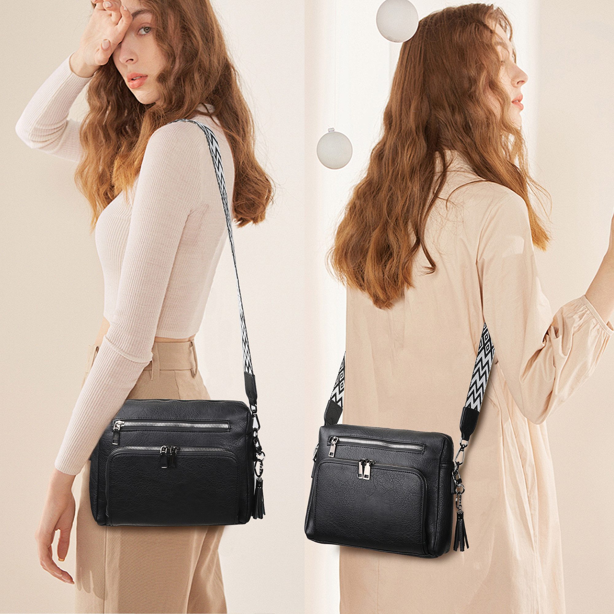 Defe Umhängetasche Damen Crossbody Bag Moderne günstig online kaufen