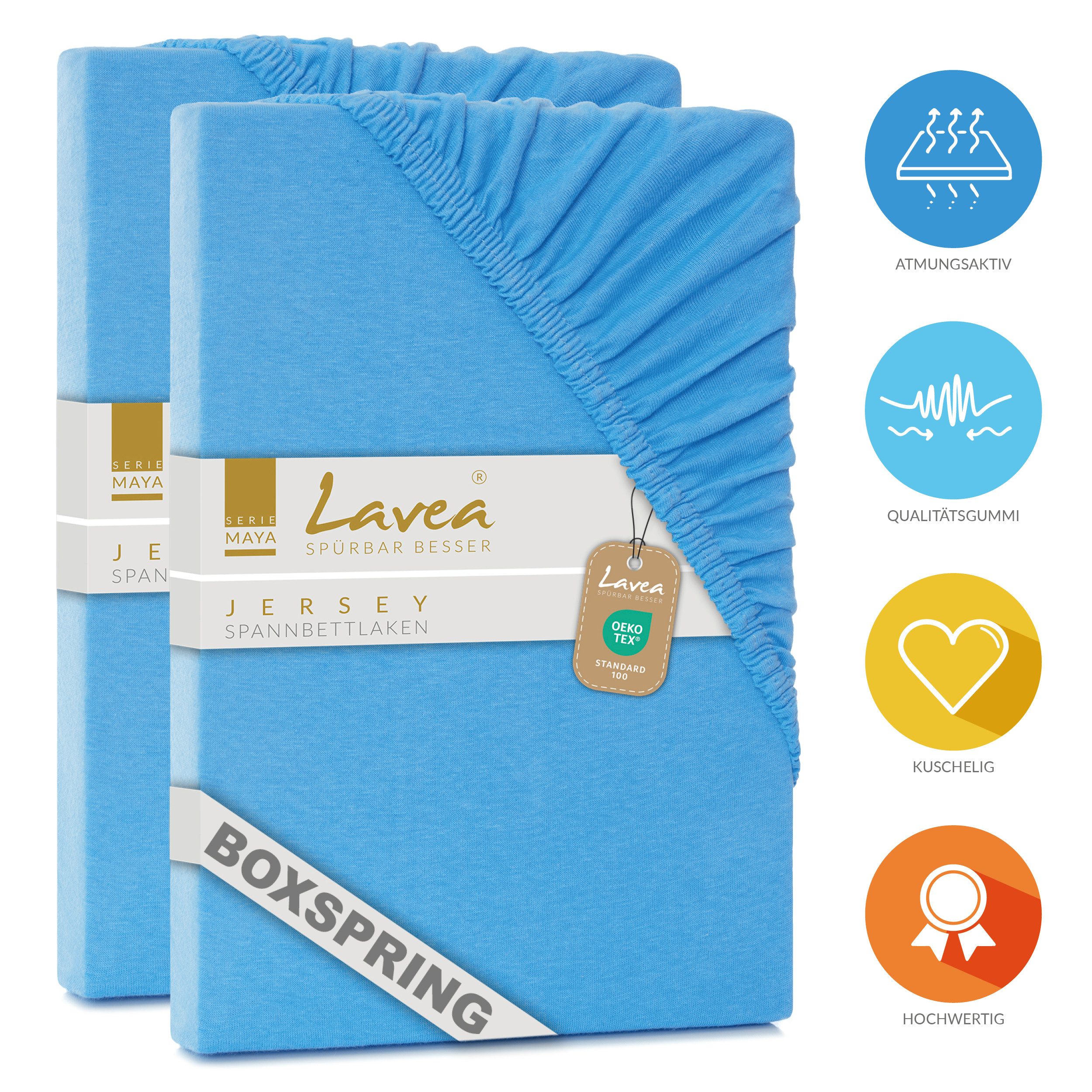 Lavea Spannbettlaken Bettlaken Maya, 180x200cm, 200x200cm, 140x200cm, 160x2 günstig online kaufen