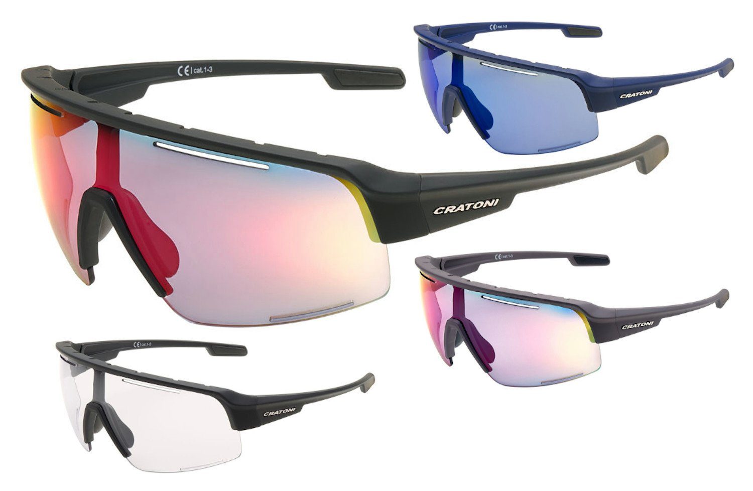 NXT höchste Fahrradbrille C-Matic Ansprüche Sportbrille Cratoni Photochromic blau-blau für