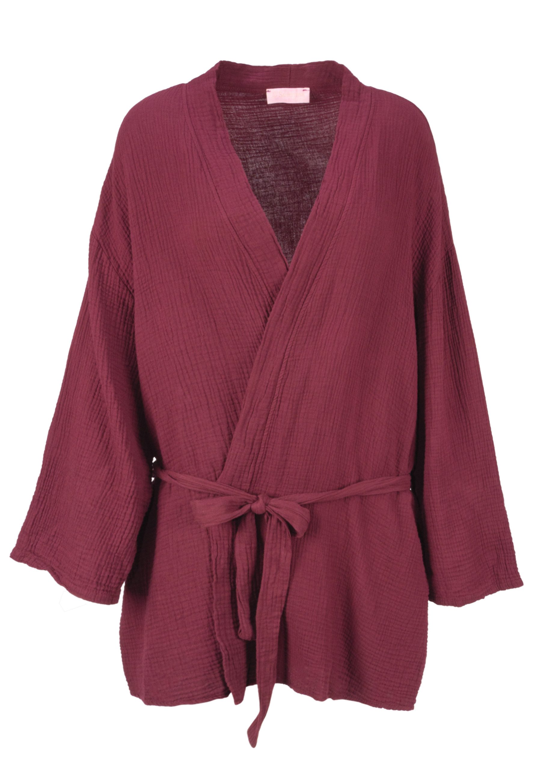 Seasons of April Блузкиkimono KEHLANI MUSSELIN KIMONO (1-tlg) Damen Kimono Musselin mit Bindegürtel aus 100% Baumwolle