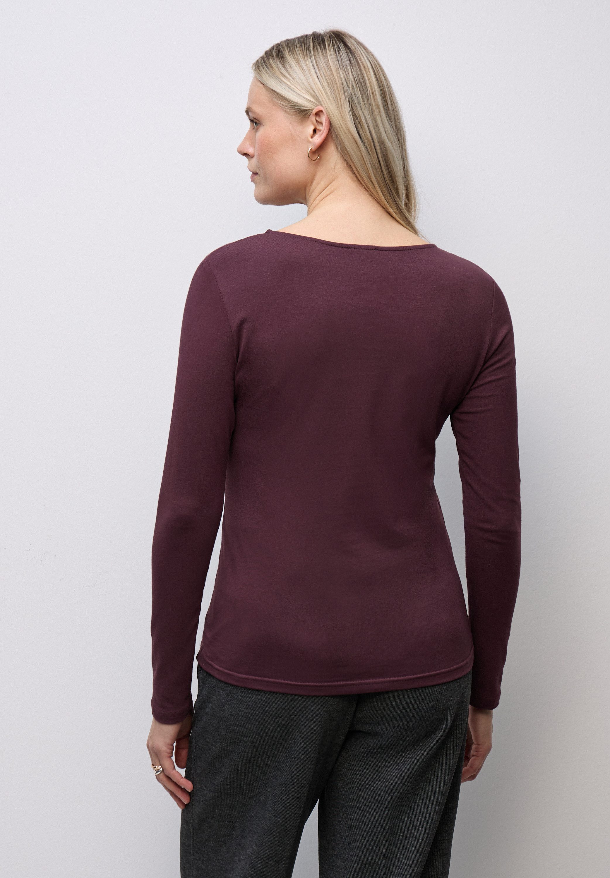 STREET ONE Langarmshirt mit Rundhalsausschnitt günstig online kaufen