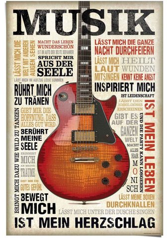 Reinders! Poster »Musik ist Leidenschaft« (1 St)...
