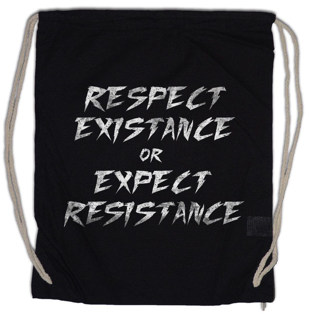 Turnbeutel Respect Existance Or Expect Resistance Turnbeutel Widerstand Existenz