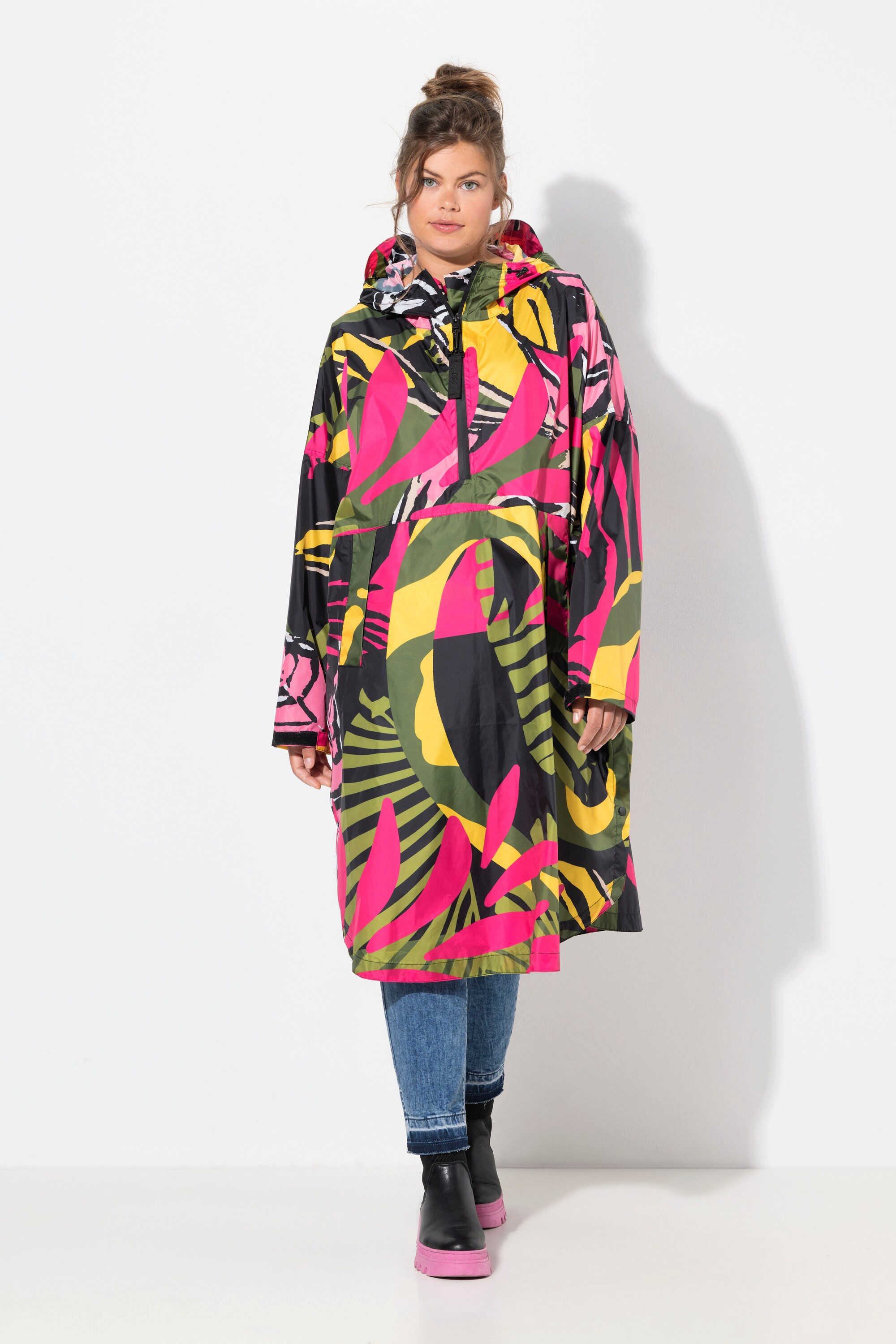 Laurasøn Funktionsjacke Funktions-Regencape Unisex Print Kapuze günstig online kaufen