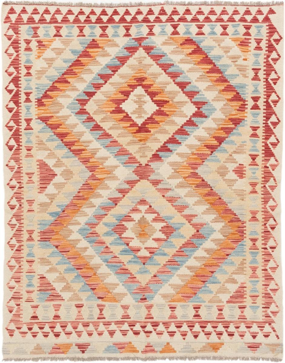 Orientteppich Kelim Afghan 149x185 Handgewebter Orientteppich, Nain Trading, rechteckig, Höhe: 3 mm | Kurzflor-Teppiche