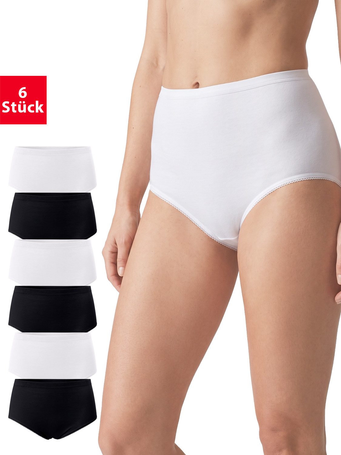 celodoro Taillenslip Damen Taillenslip (3er / 6er Pack) ohne Seitennähte