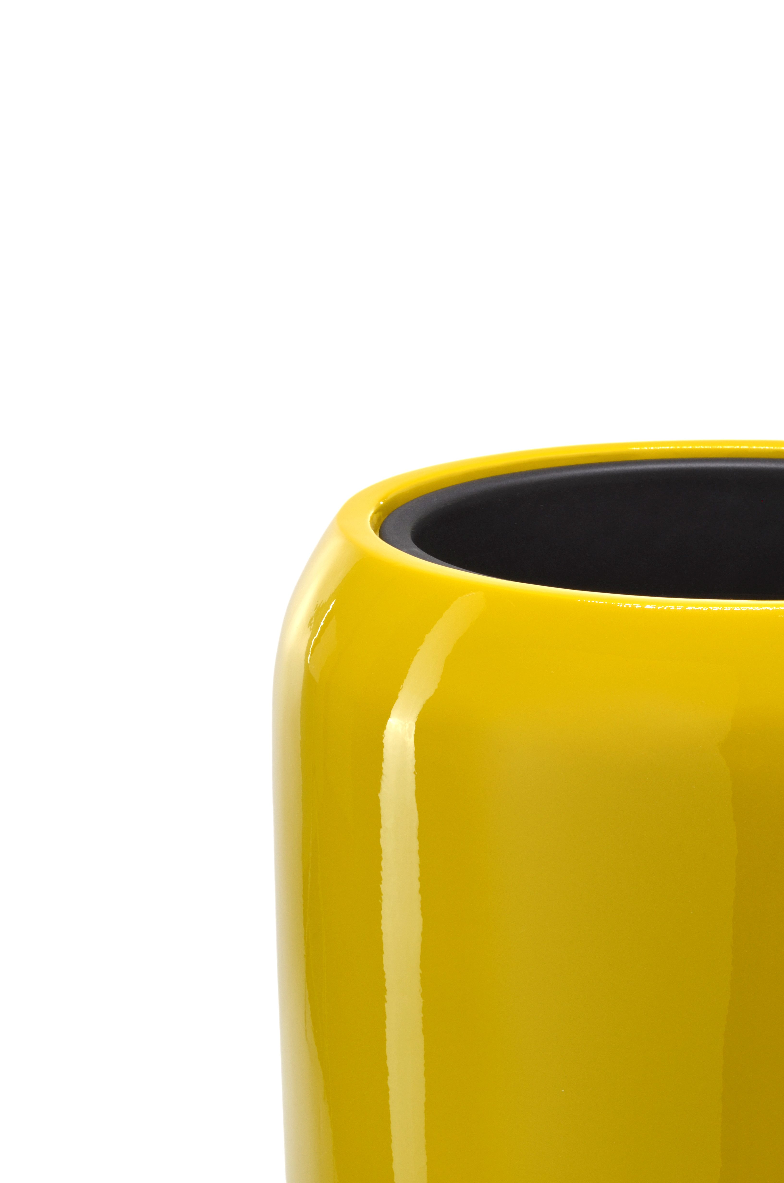 Flingora Bodenvase Cleo, mit Einsatz - Fiberglas - Indoor & Outdoor - Curry - Höhe 51 cm