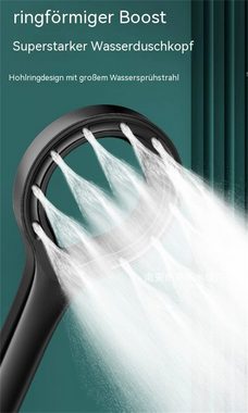 RefinedFlare Handbrause Druckduschkopf für die Dusche zu Hause, (1-tlg), Duschkopf mit Wasserstoppfunktion