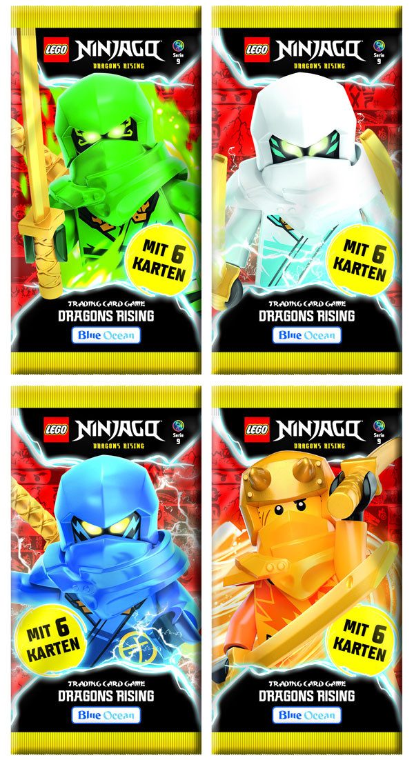 LEGO® Sammelkarte LEGO Ninjago Serie 9 Trading Cards - 1 Leere Sammelmappe + 10 Booster
