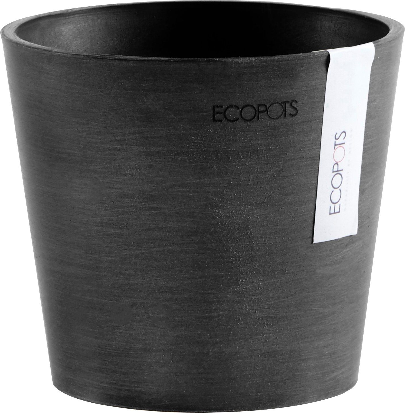 ECOPOTS Blumentopf AMSTERDAM Mini Dark Grey, BxTxH: 13x13x11,4 cm | Pflanzkübel