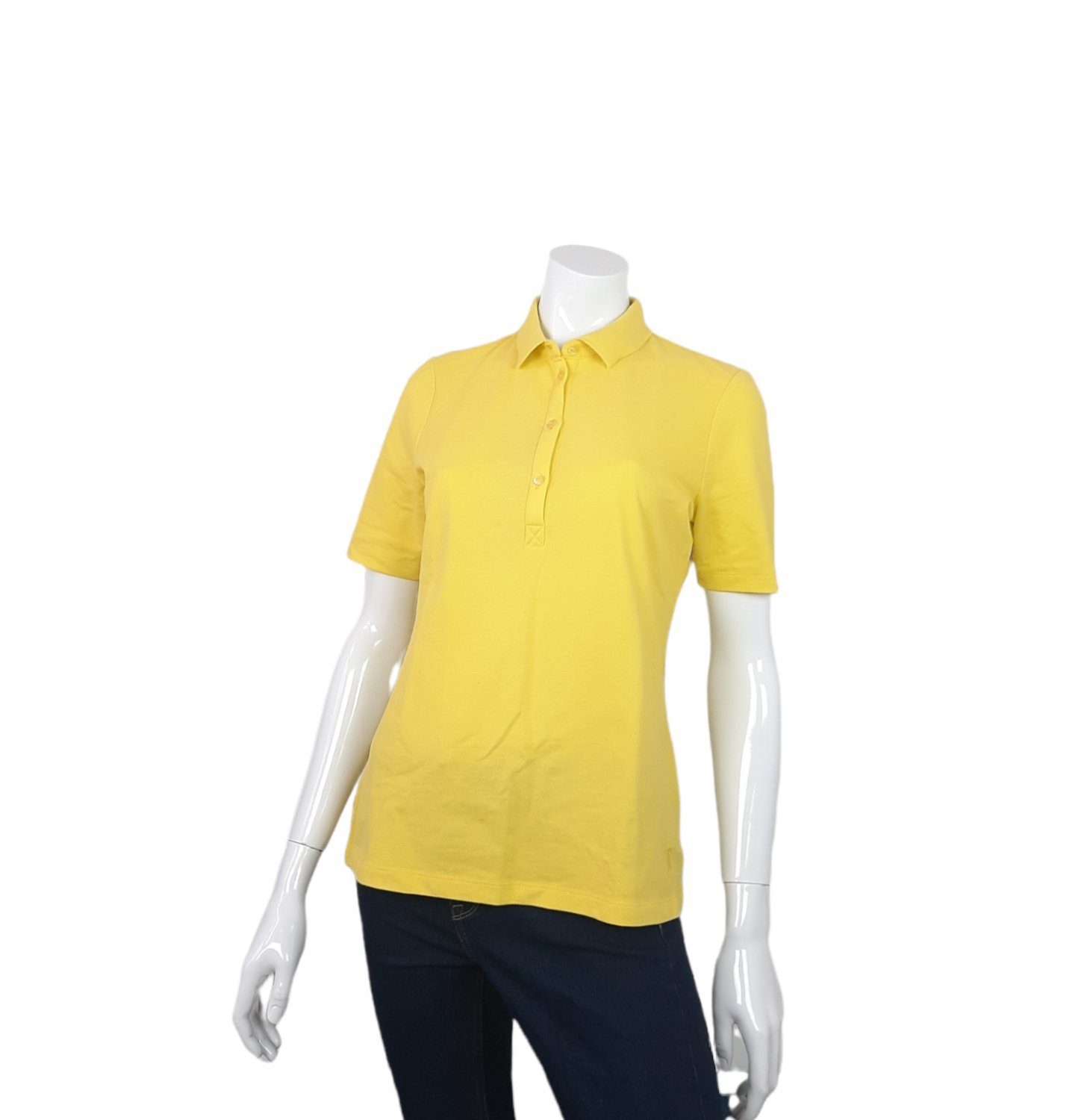 Damen Shirts MAERZ Muenchen Poloshirt Maerz Damen Polo Shirt kurzarm gelb